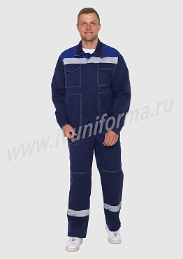 Костюм рабочий для мужчин арт. Р-02-9-ГР