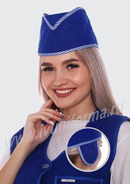 Пилотка женская утепленная с "ушками" арт. ГУ-12-04-ГАБ